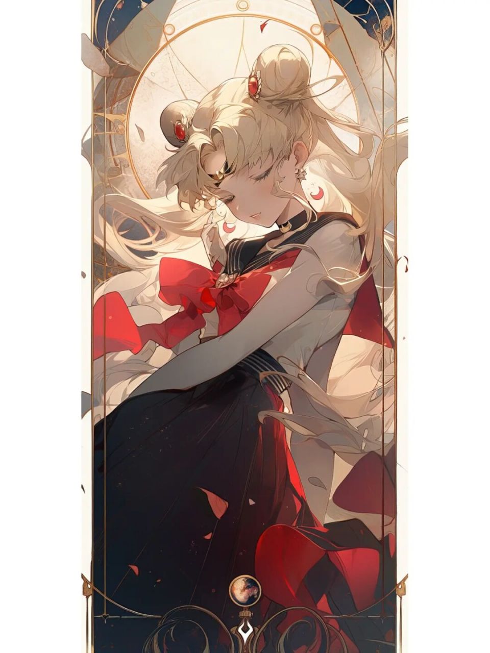 midjourney i 美少女战士塔罗牌