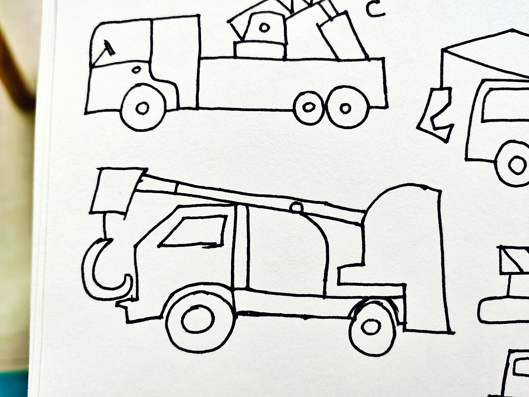 幼师day229---简笔画:吊车 起重机属于吊车嘛