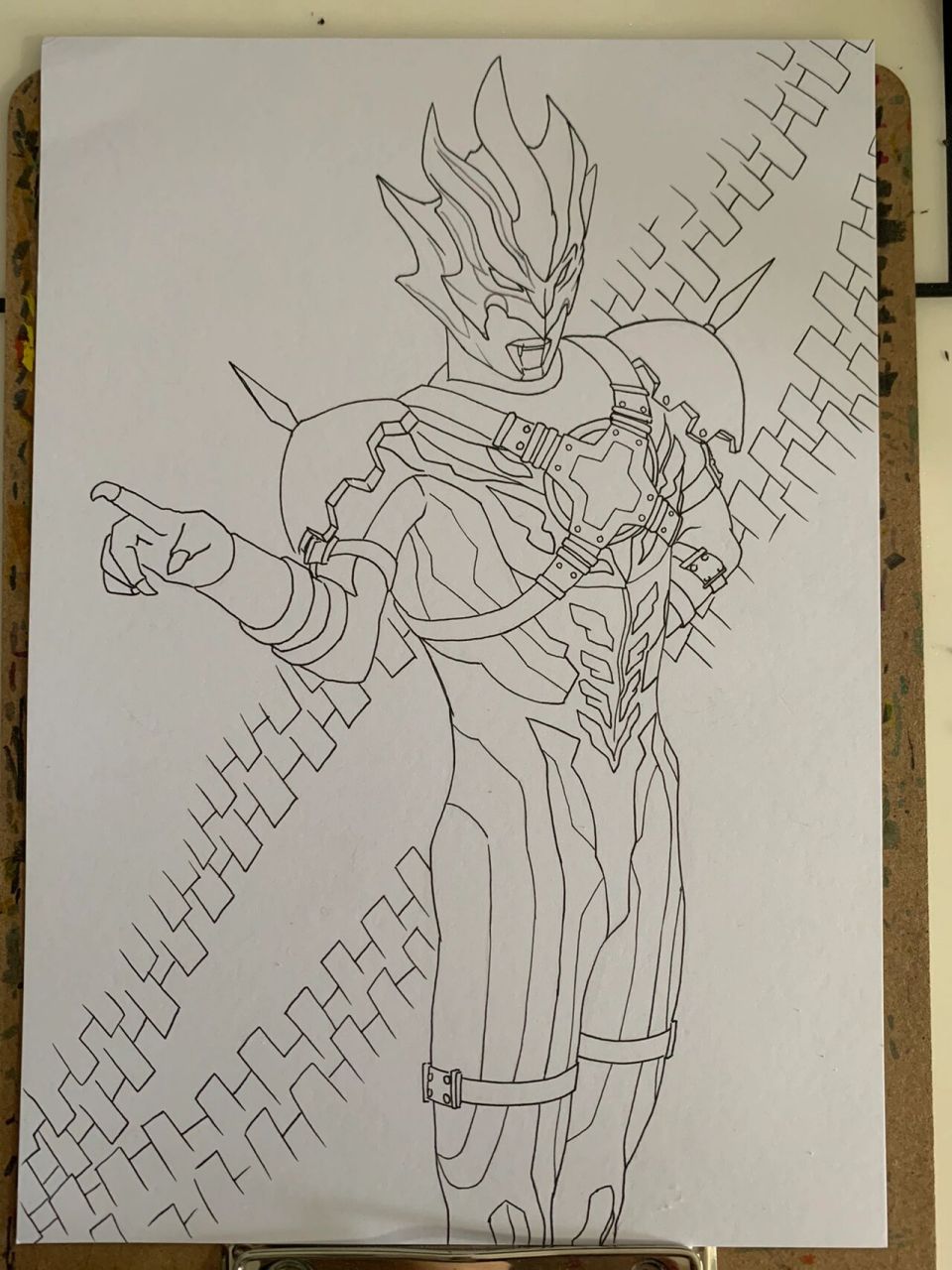 喜欢就画一个吧 马克笔手绘托雷基亚奥特曼,如果孩子也喜欢这个黑暗