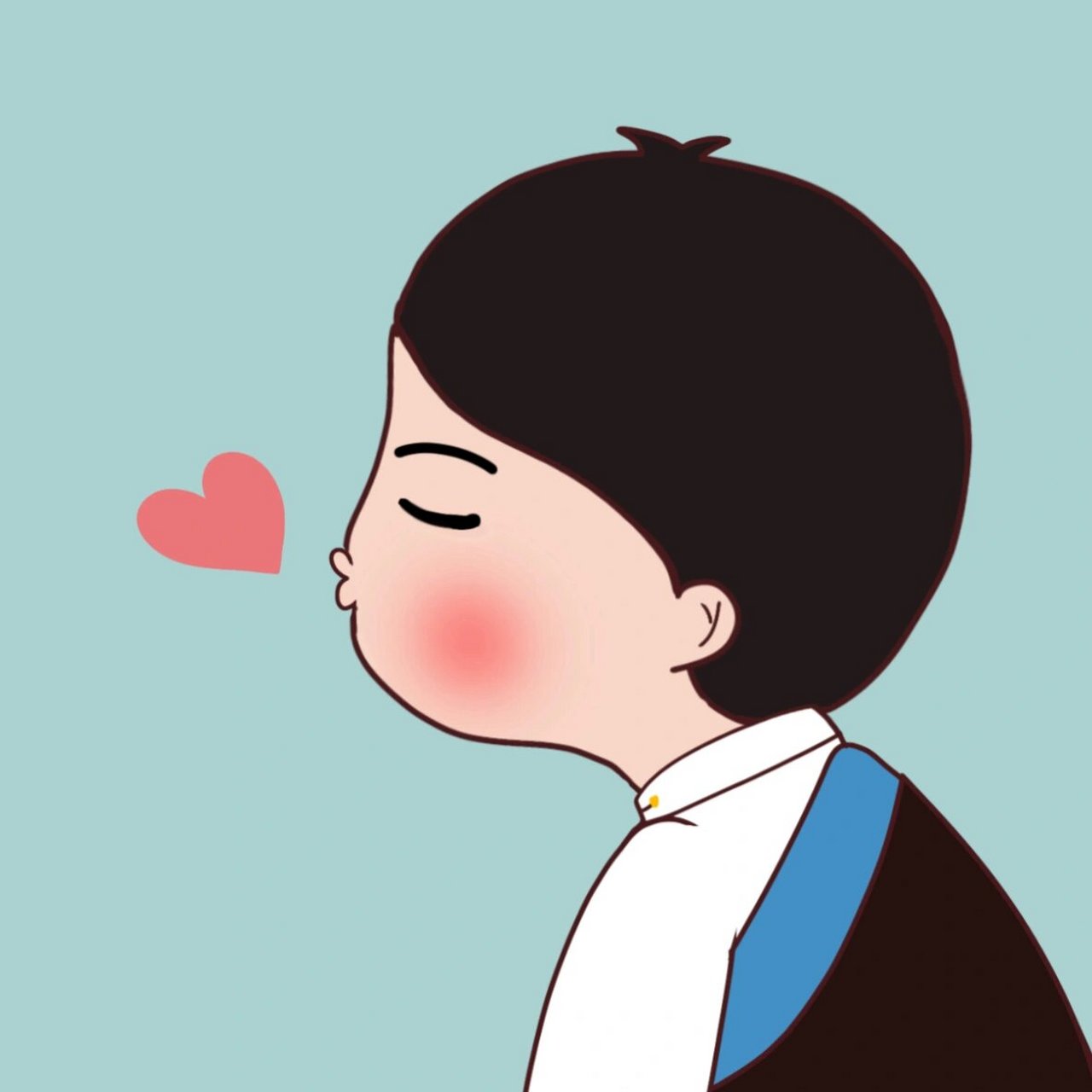 藏式情侣头像 #卡通# #情侣头像# #头像分享