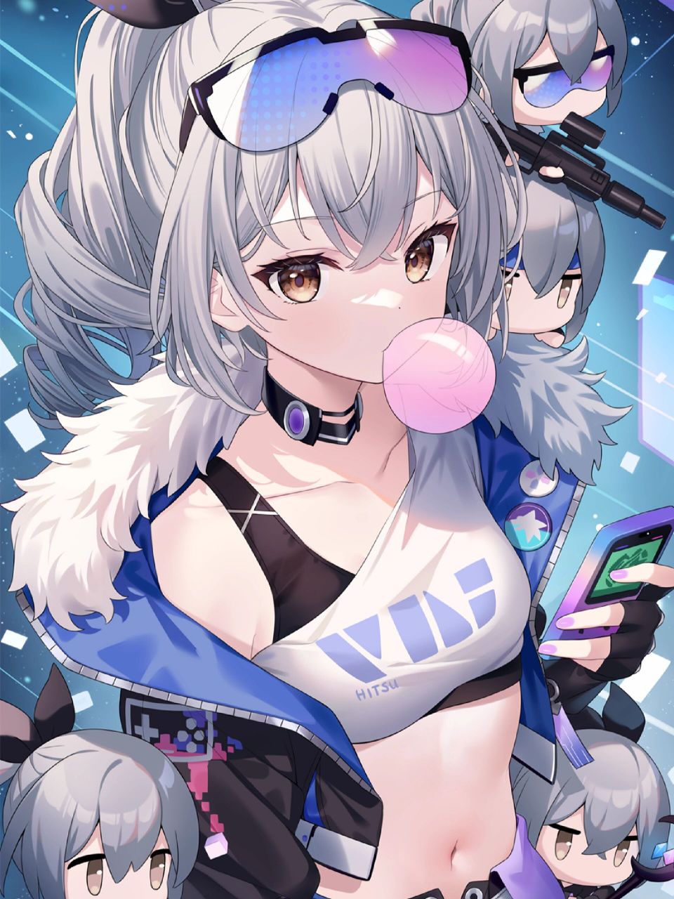 银狼(我有一整个专业团队):手机壁纸 银狼 是朋克洛德的隐形帝王, 被