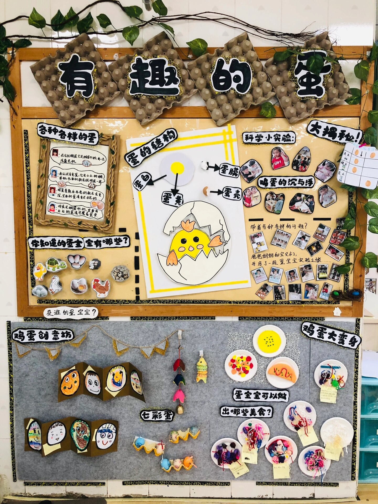 主题墙《有趣的蛋》