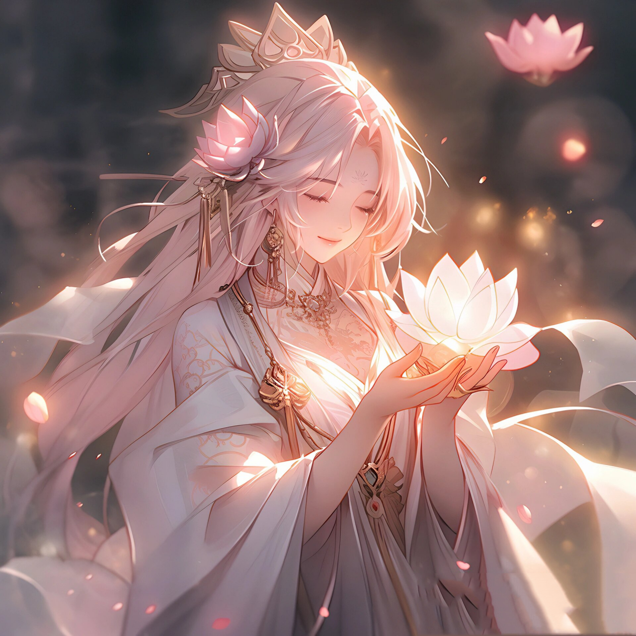 遇见荷花小姐姐,好运莲莲!▏古风女生头像