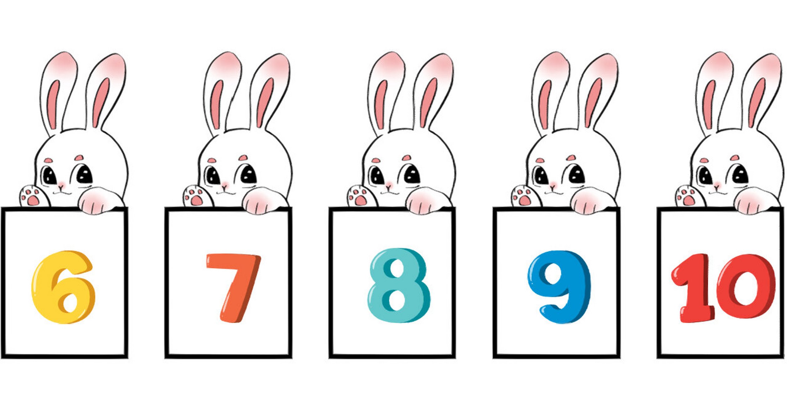 区域数字1-10卡片 #英语启蒙# #英语# #英语课堂教具# #幼儿园环创