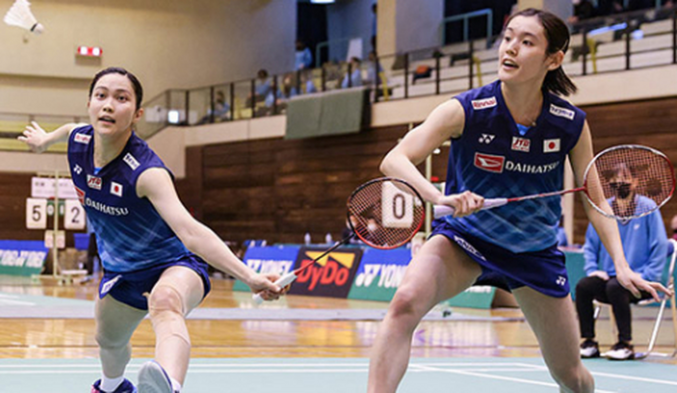 2023年泰国羽毛球公开赛#  岩永铃/中西贵映 21-12,21-13 拉哈尤/拉