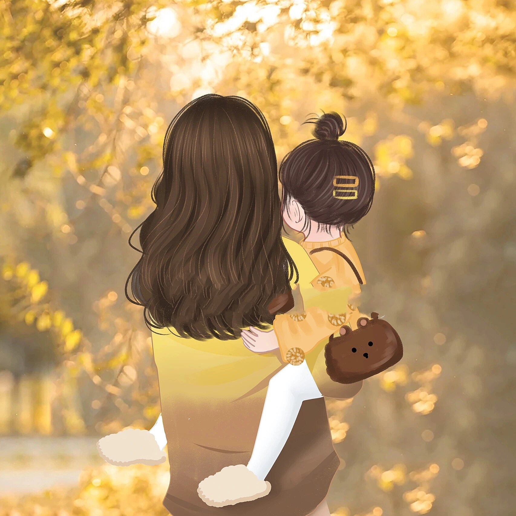 宝妈带娃亲子头像分享