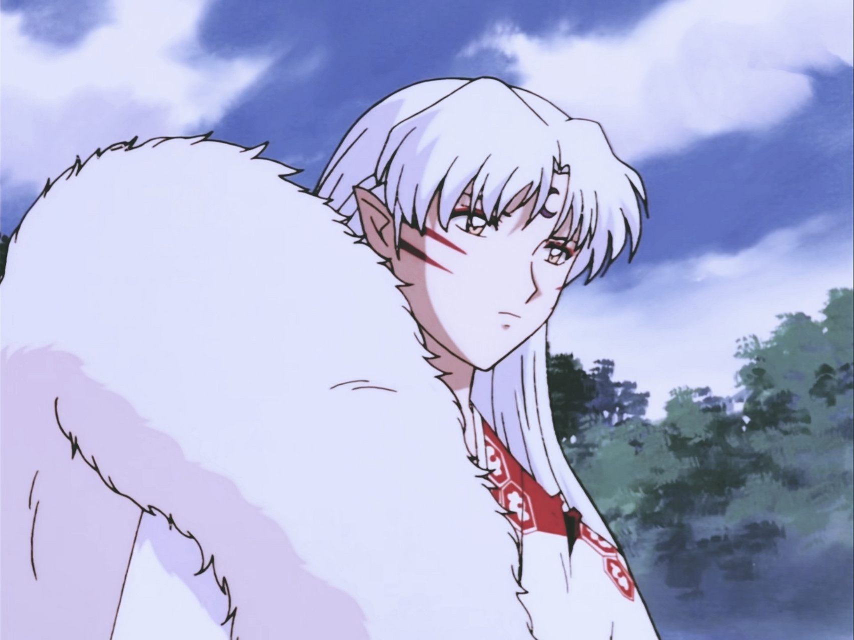 杀生丸美图,动漫最帅的角色之一