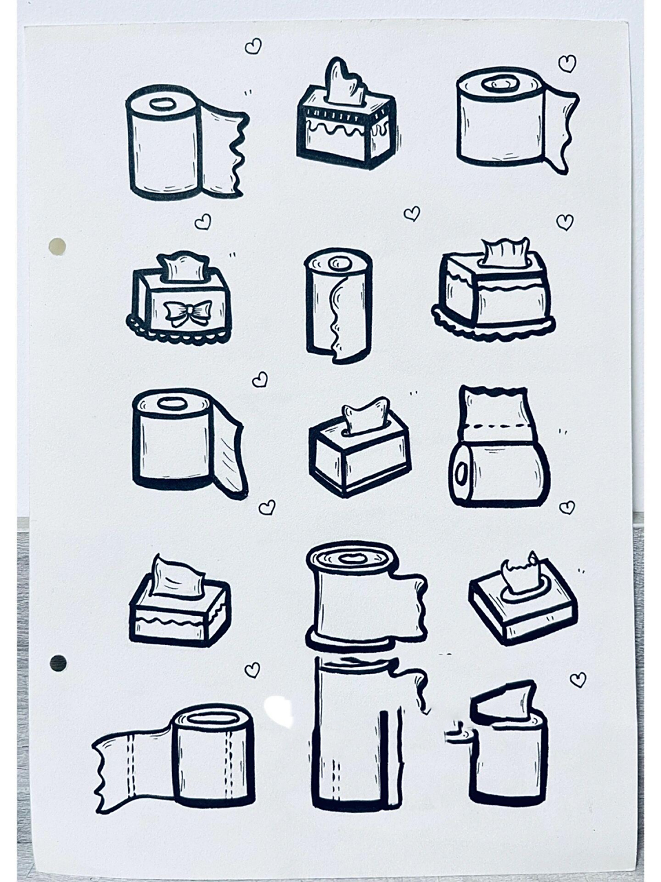 简笔画「卫生纸」0505