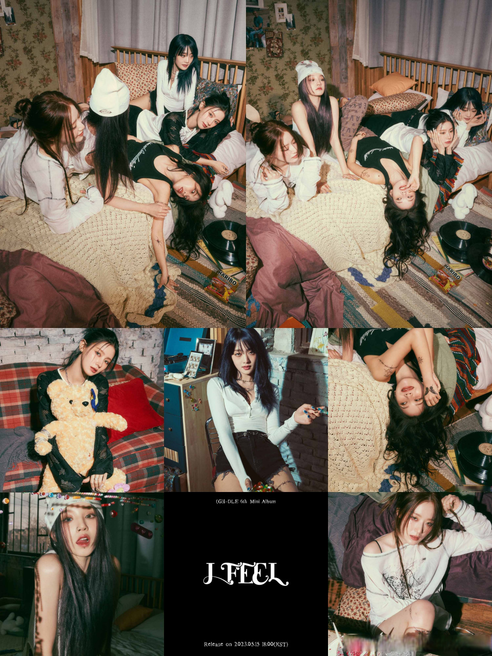 #gidle组合# 将于5月15日发行迷你五辑《i feel》,"cat"版预告公开.