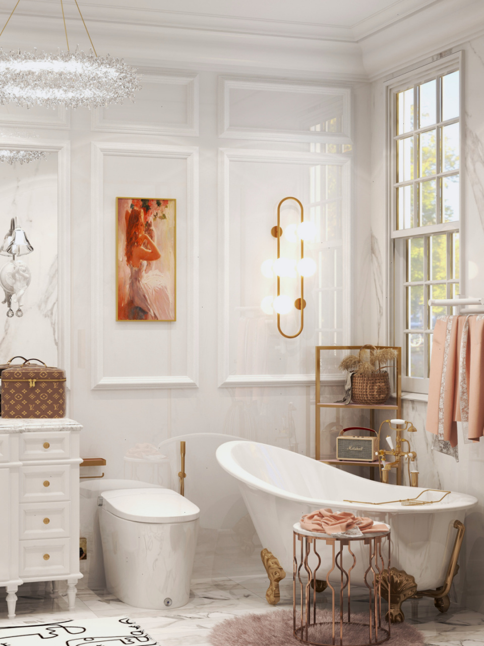 浴室78冬天就要热气腾腾的沐浴 78今天是我理想中浪漫的法式浴室