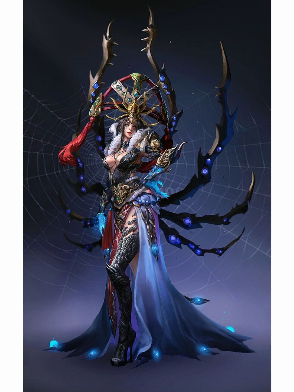 自创蜘蛛武魂  嗜血魔蛛皇 姓名:百里瞳 武魂:嗜血魔蛛皇  魔蛛中的蛛