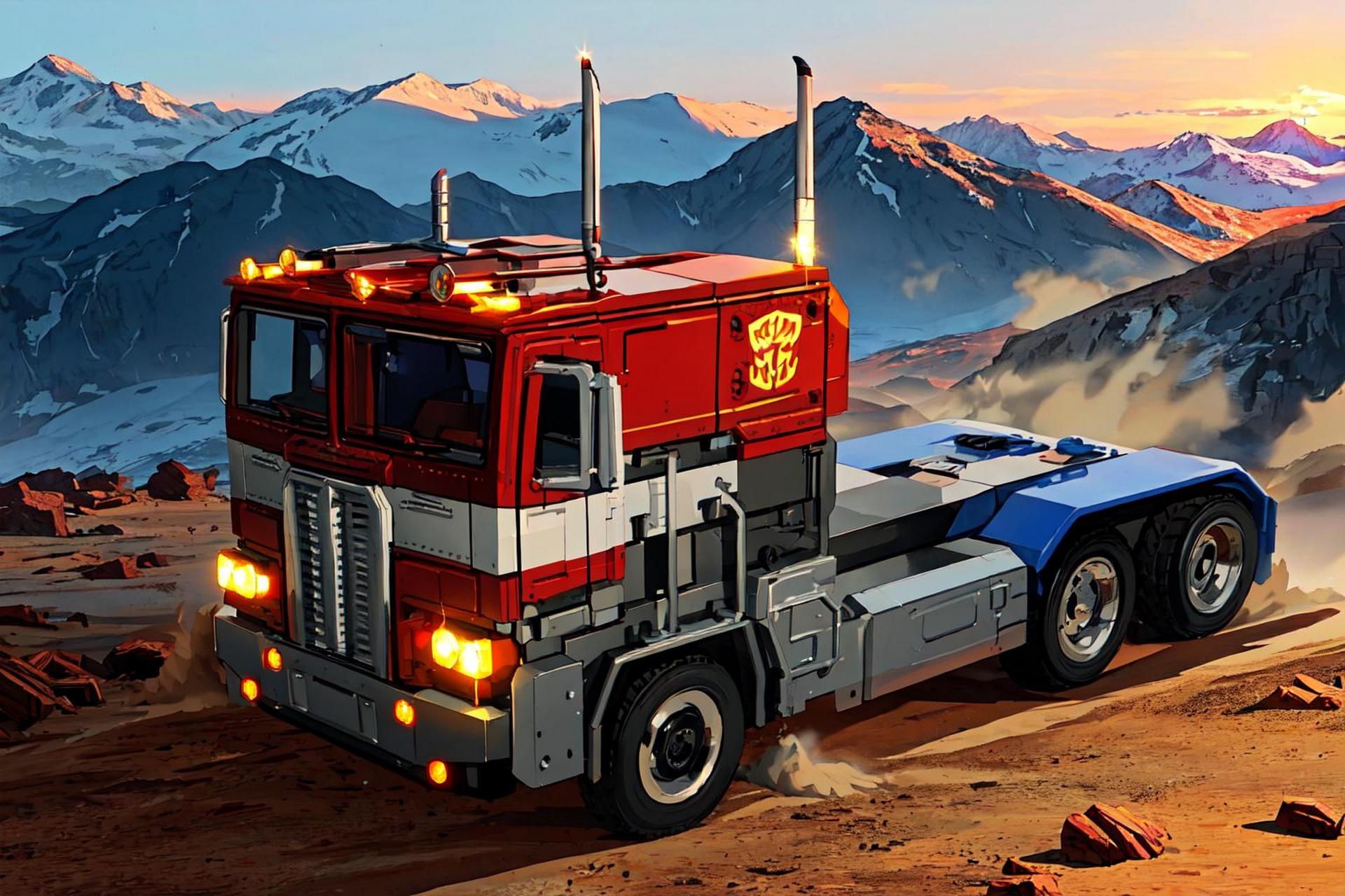 g1擎天柱的原型车一般倾向于是戴姆勒的福莱纳fl86重型卡车