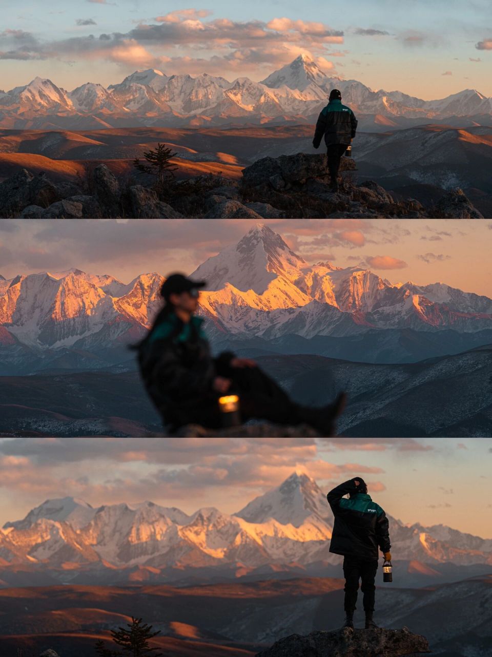 川西梳妆台|贡嘎雪山下等一场最震撼的日落 哈喽小伙伴们好,我是川西