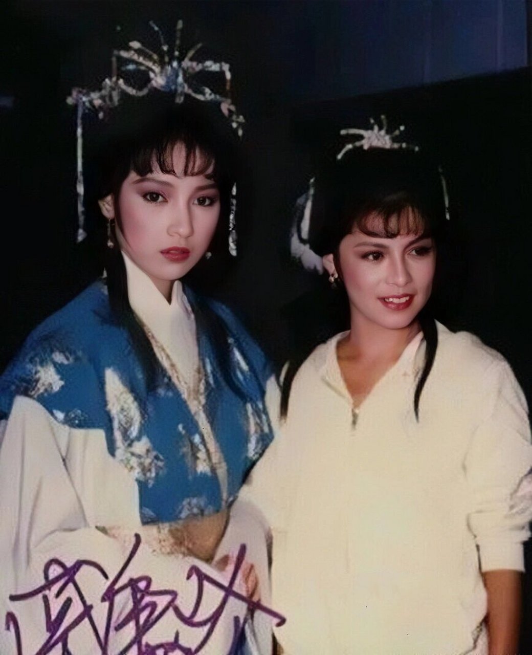 7815翁美玲and戚美珍  珍贵合影 90翁美玲生前旧影:据说,这是她