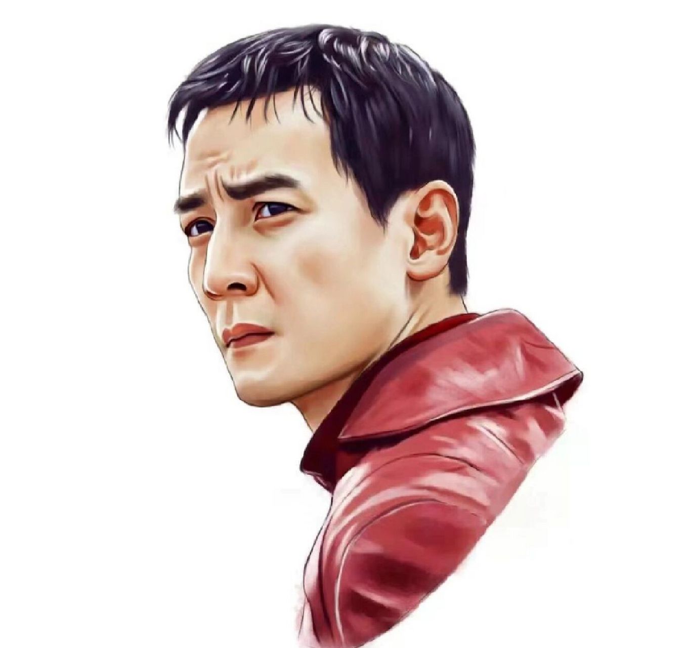 换个新头像吧,成熟稳重中年男士手绘头像!