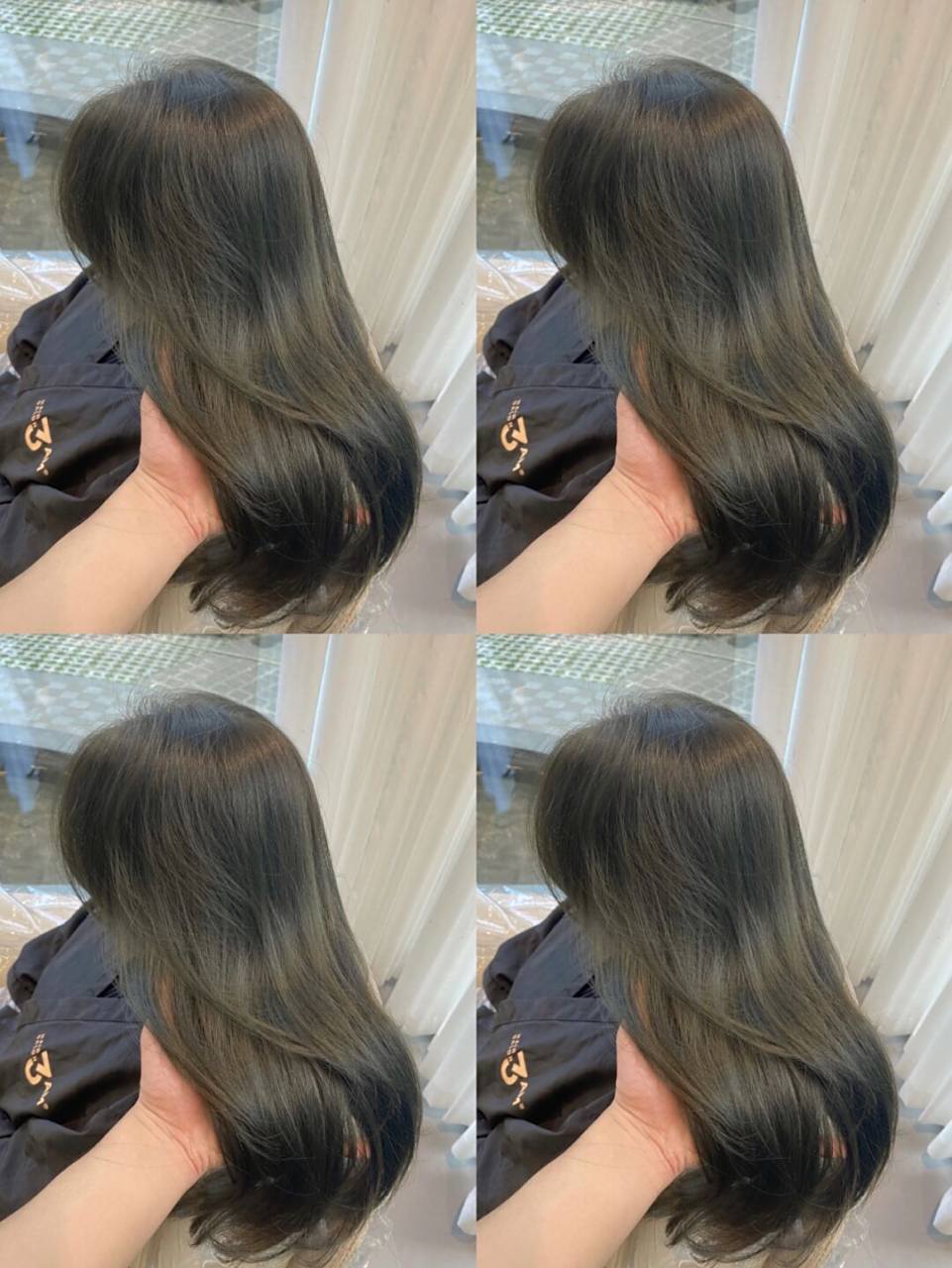 我又染头发了,素颜都好看的免漂烟熏青灰色 78152021流行款发色