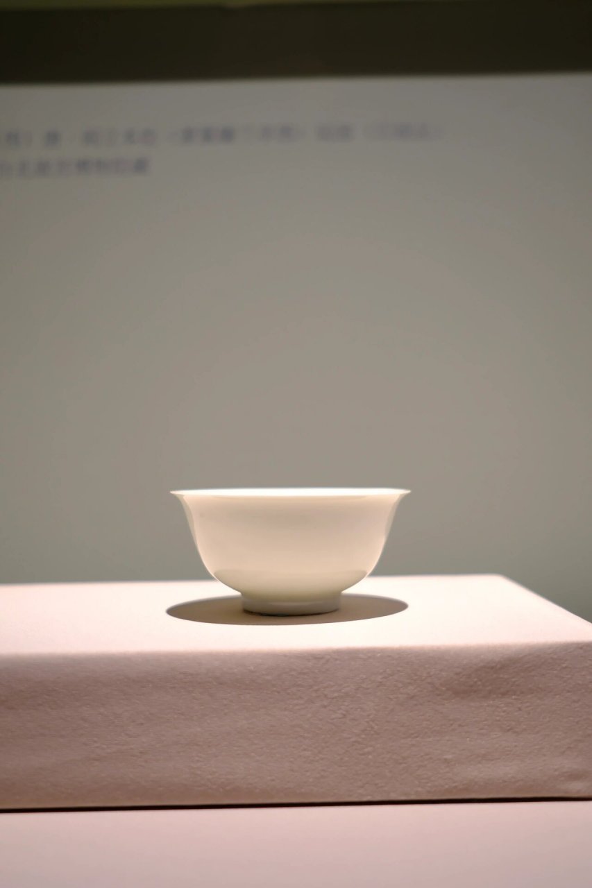 明永乐 甜白釉印云龙纹碗 故宫博物馆 藏 摄于故宫「茶·世界」茶文化