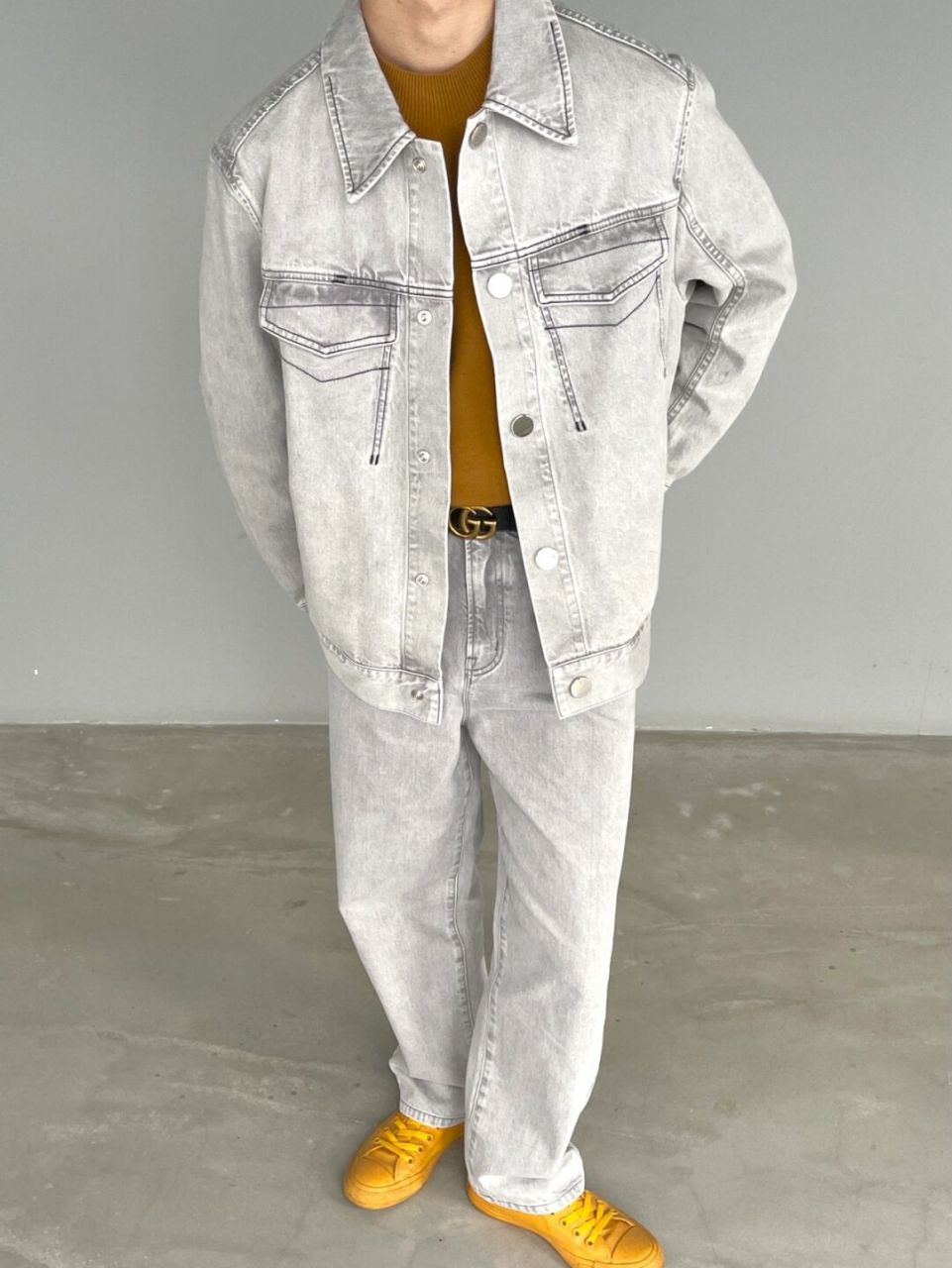 ootd | 这套牛仔套装太酷了 019969♂15今天和大家分享牛仔