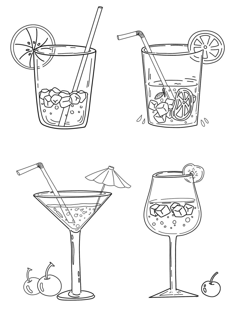 饮料杯子简笔画 今天要给大家分 享的简笔画是-饮料杯子的练习 你们也