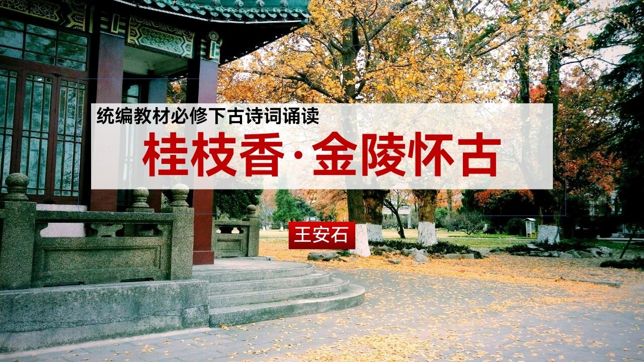 王安石《桂枝香.金陵怀古》课件ppt