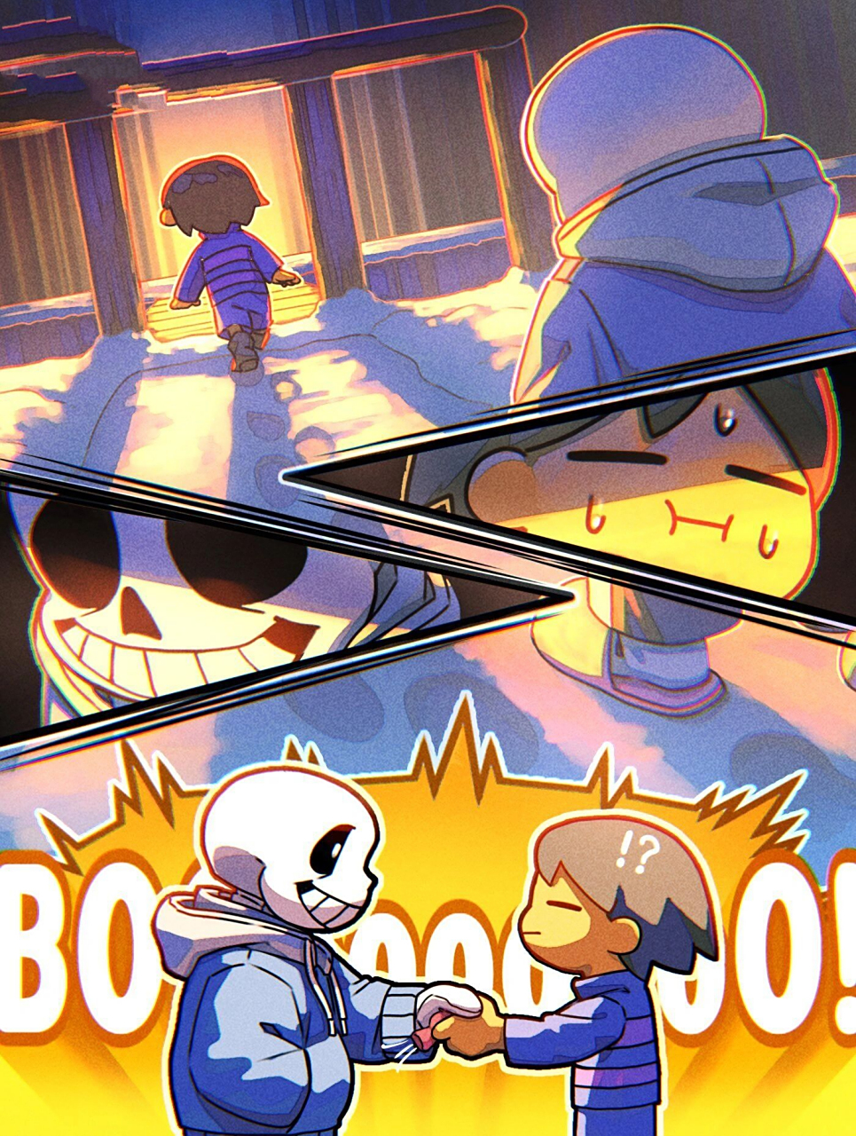 传说之下漫画(搬运) 原作者叫:rokoroko,在推特上,搬运方叫:胆汁拌饭