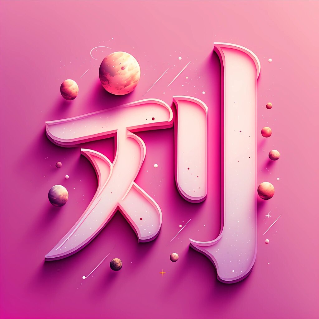 艺术字体·姓氏头像·刘