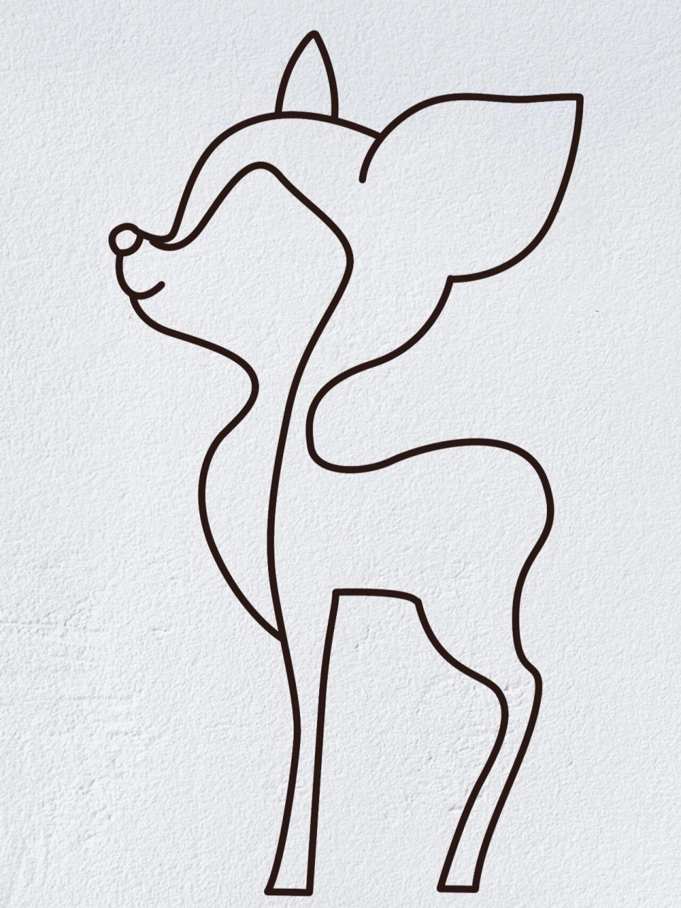 动物简笔画之可爱的梅花鹿(内附过程图)