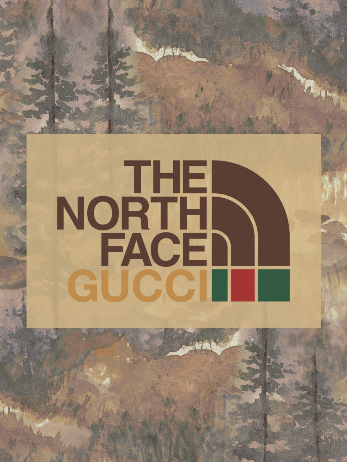 gucci & 北面 壁纸分享 the north face gucci