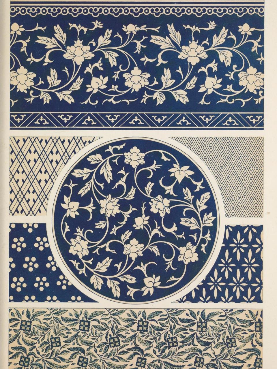 中国传统纹样5| 青花瓷纹饰集合 竹月私藏古风笔记持续更新中,多多