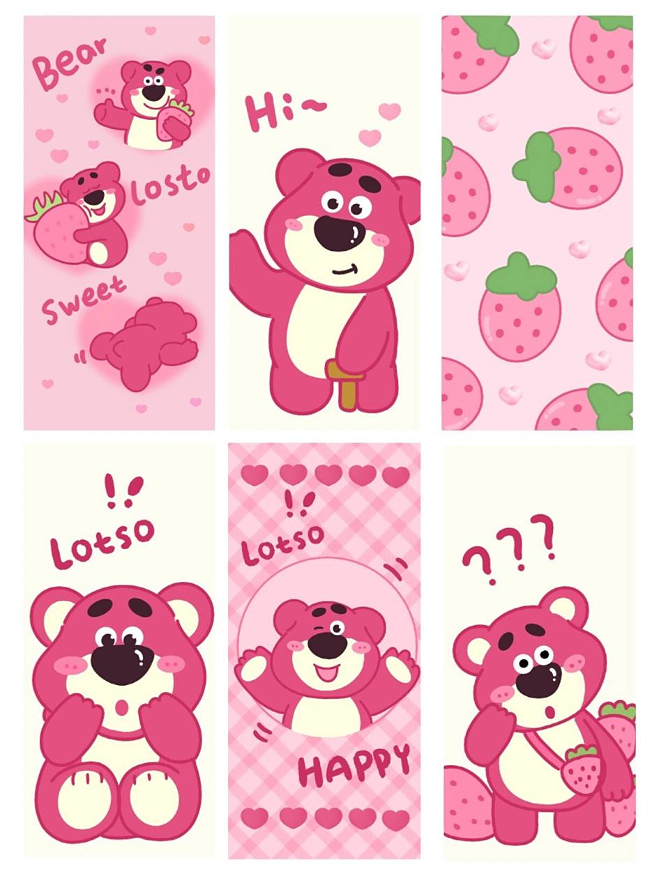 壁纸分享|粉红草莓熊36615    空气中已经是夏