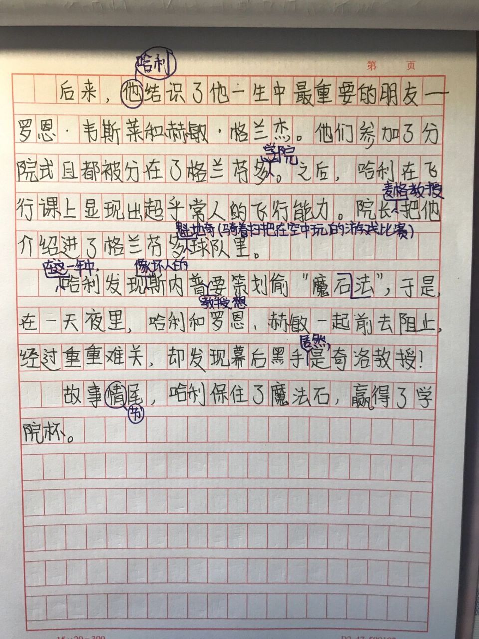 《哈利波特与魔法石》梗概来啦 初稿 450左右 有问题欢迎指出啊(原创)