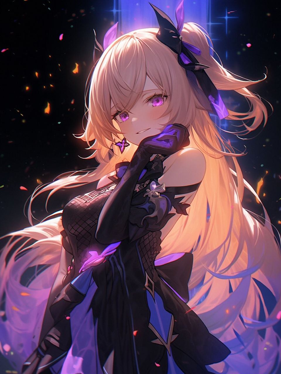 【原神壁纸】菲谢尔丨断罪皇女(上) (含完整咒语)左下角进入 	 菲谢尔