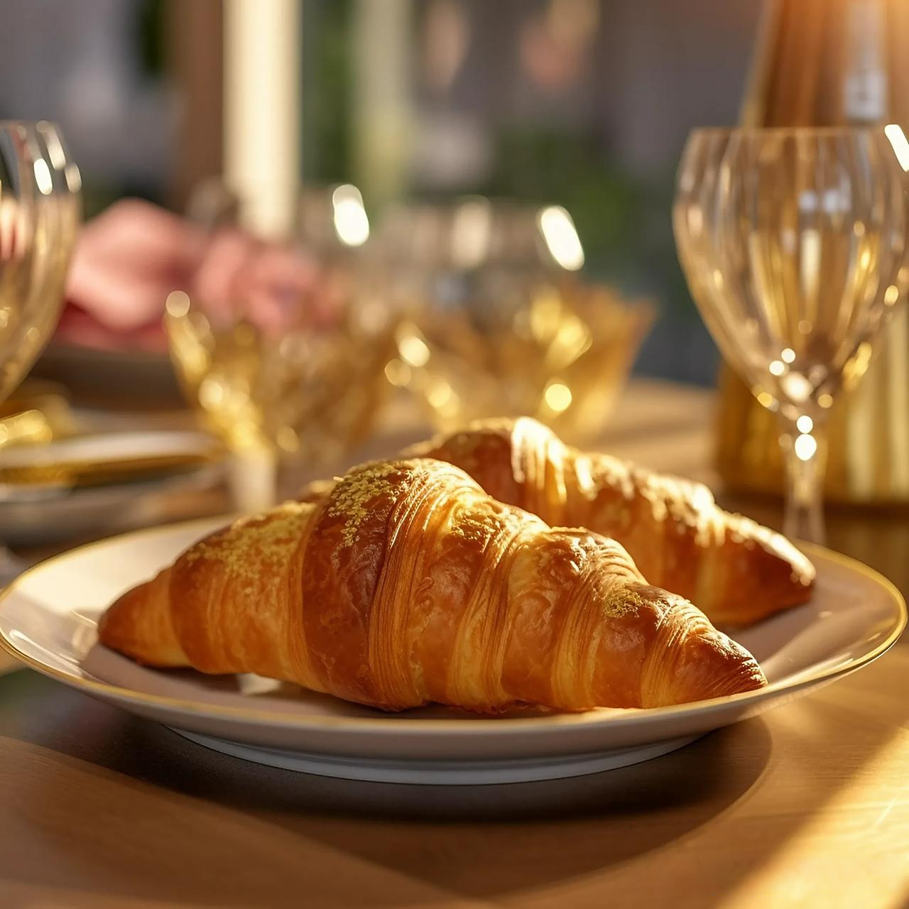 ai世界美食摄影|法国美食  法式奶油面包 (croissant):一种起源于