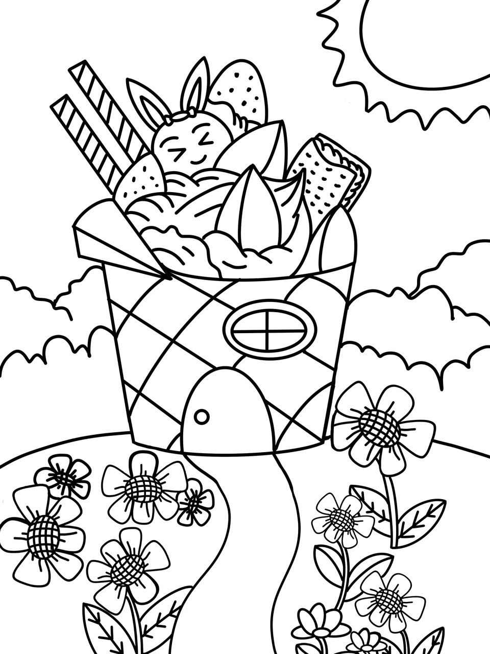 冰淇淋房子 可爱的小房子 创意画 儿童画 简 #创意美术儿童画# #儿童