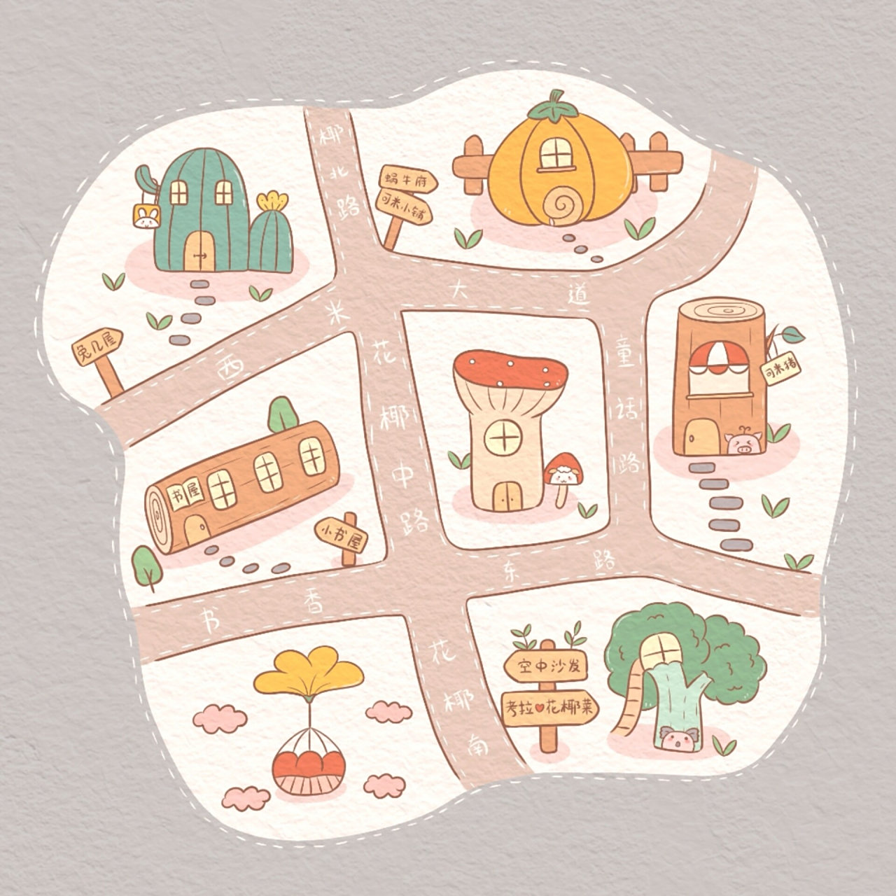 不迷路算我输,哈哈~ #简笔画##可爱简笔画##简笔画地图