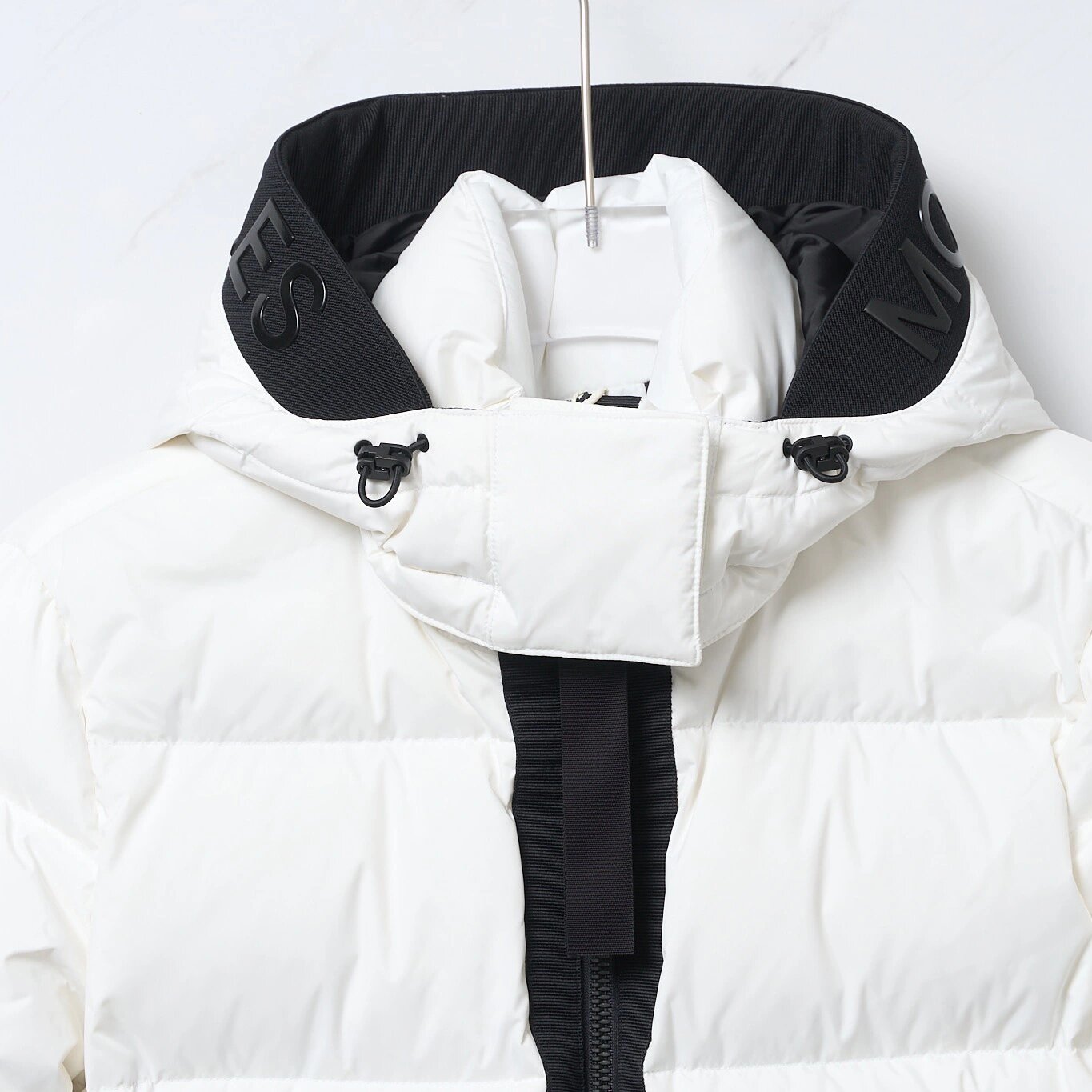 moose knuckles剪刀拼色徽标羽绒服