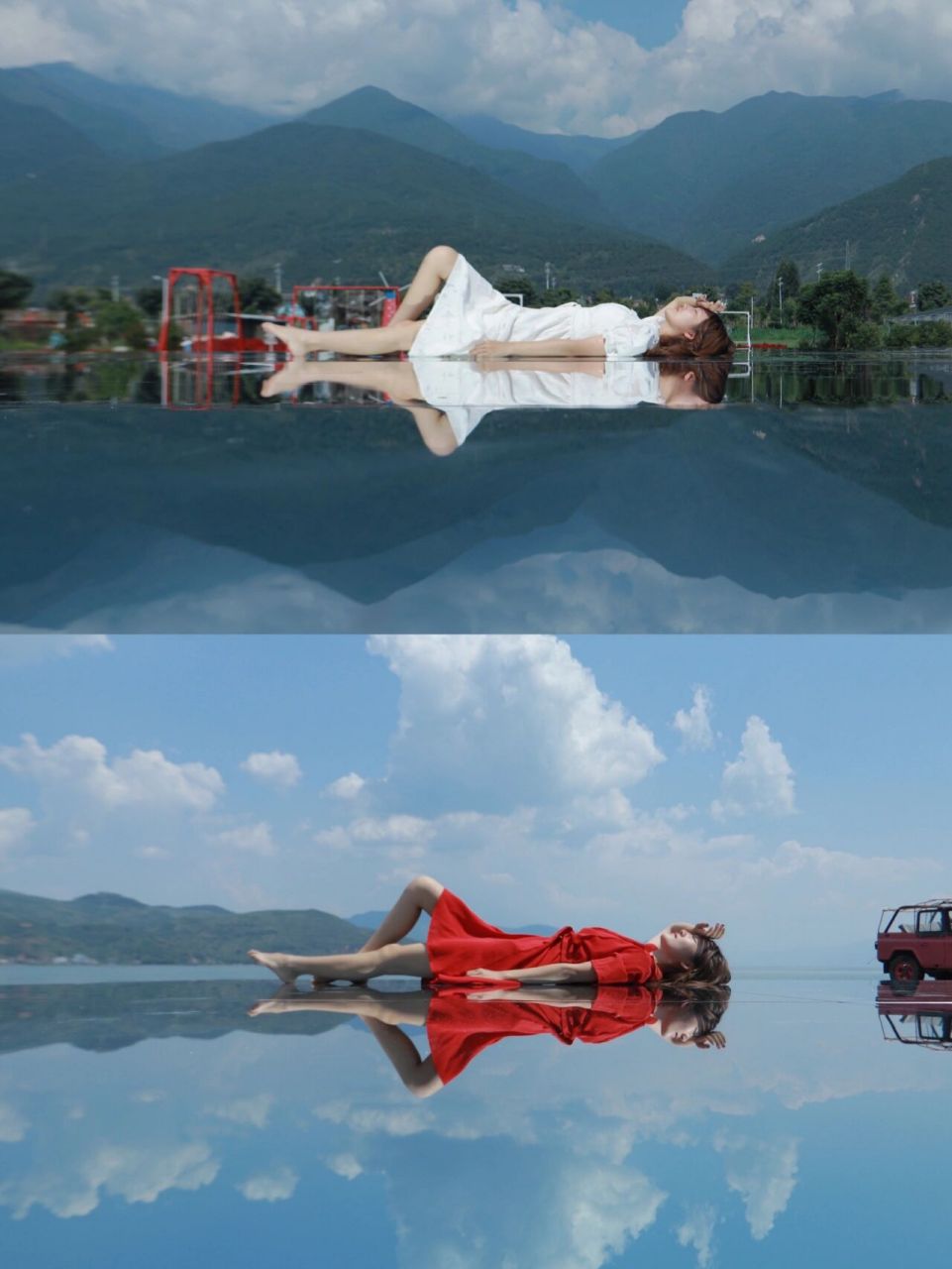 拍照姿势|给你一片天空之镜08之洱海的美7815 从丽江到大理,坐