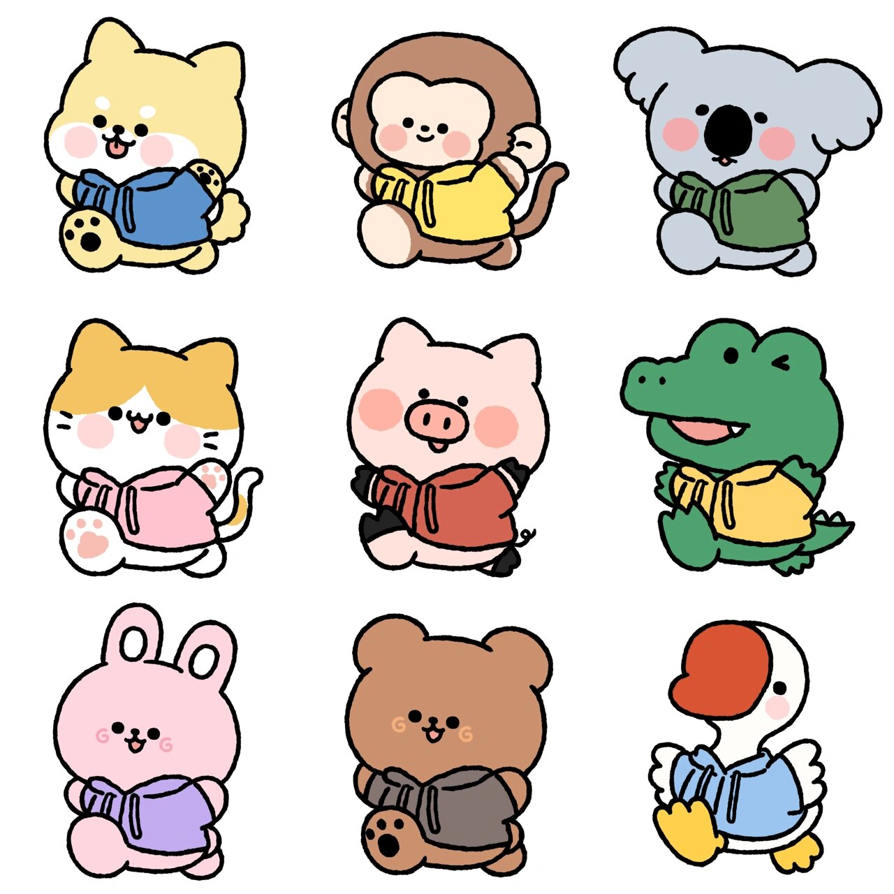 小动物卡通头像