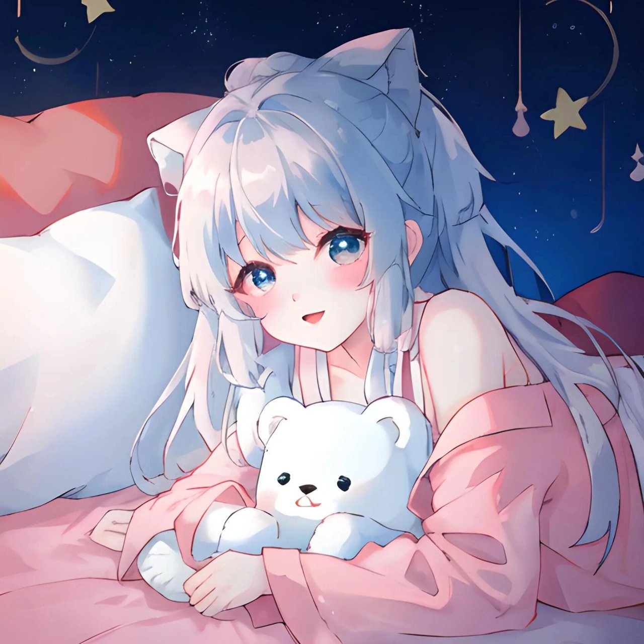晚安我的小熊|二次元可爱女生头像