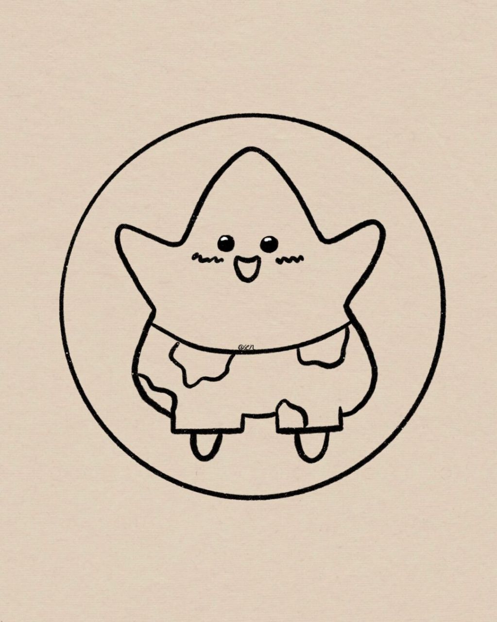 超详细的派大星简笔画过程分享|海绵宝宝 新手小白放心看～派大星真的