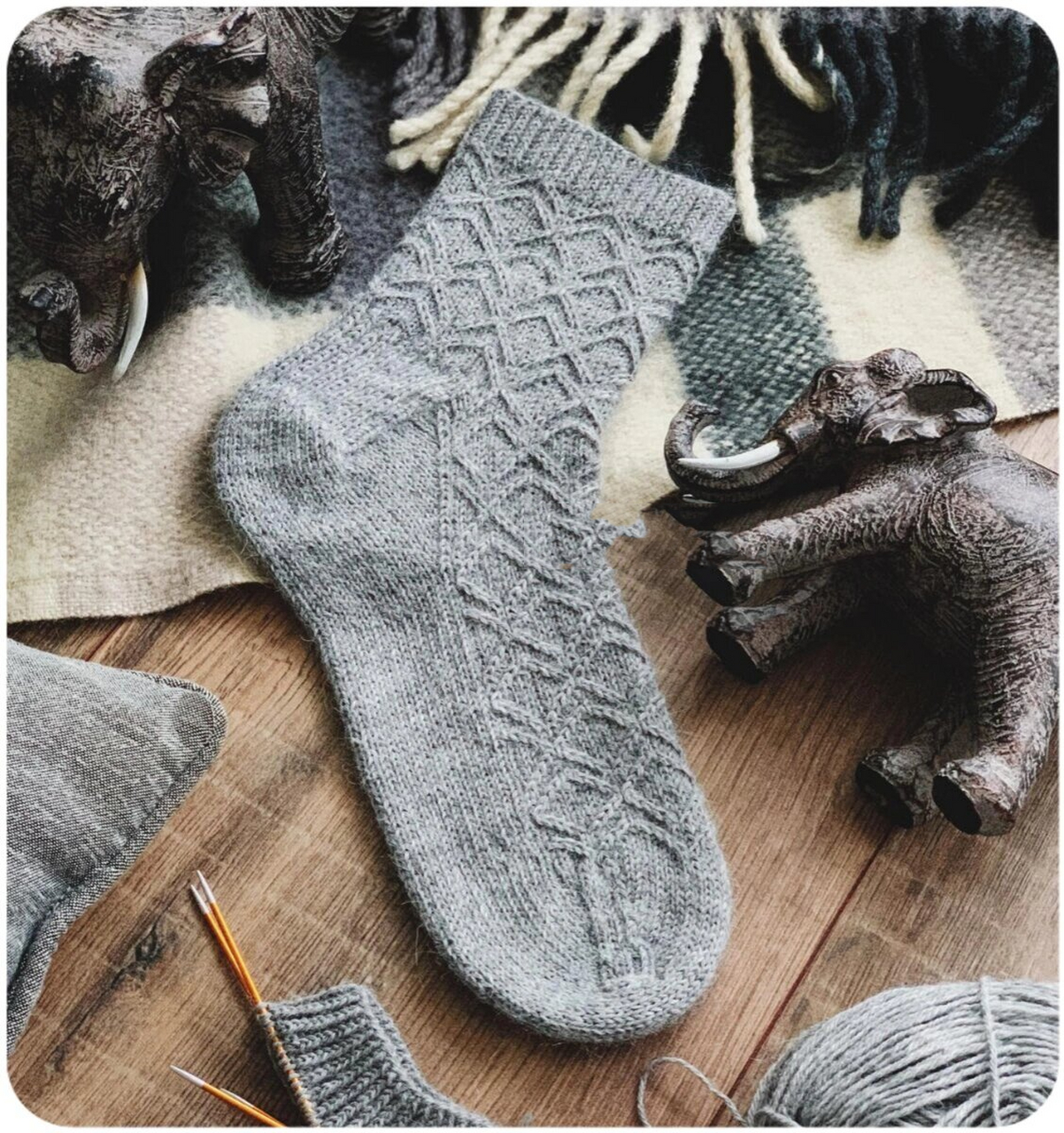 袜子花型图 会织袜子的,变换花样岂不是得心应手