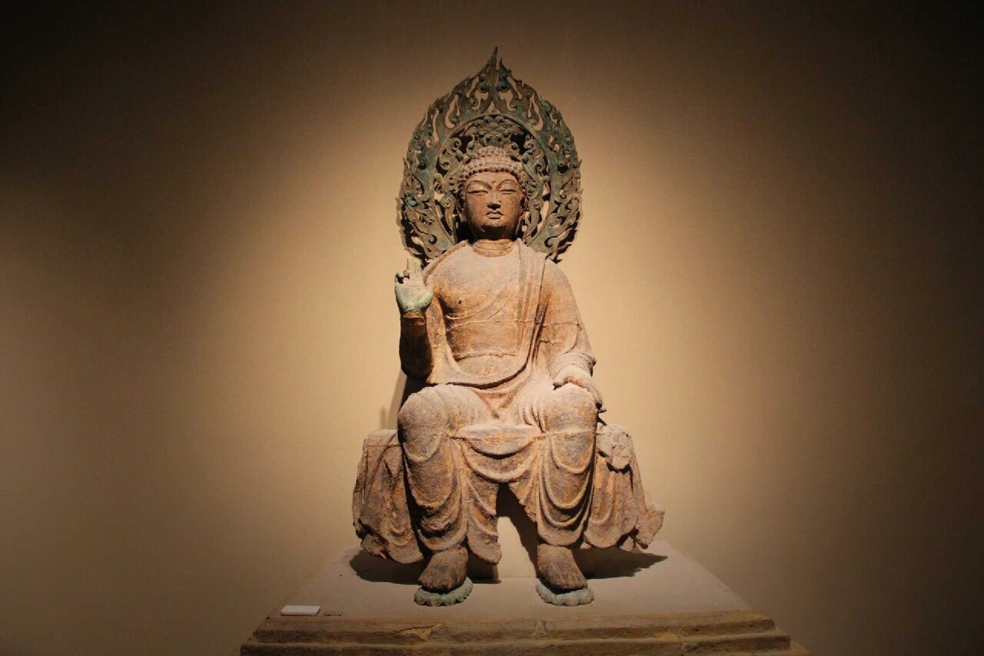 现存最古老的一尊唐代铁铸弥勒佛像 #城市博物馆地图# #博物馆##西安