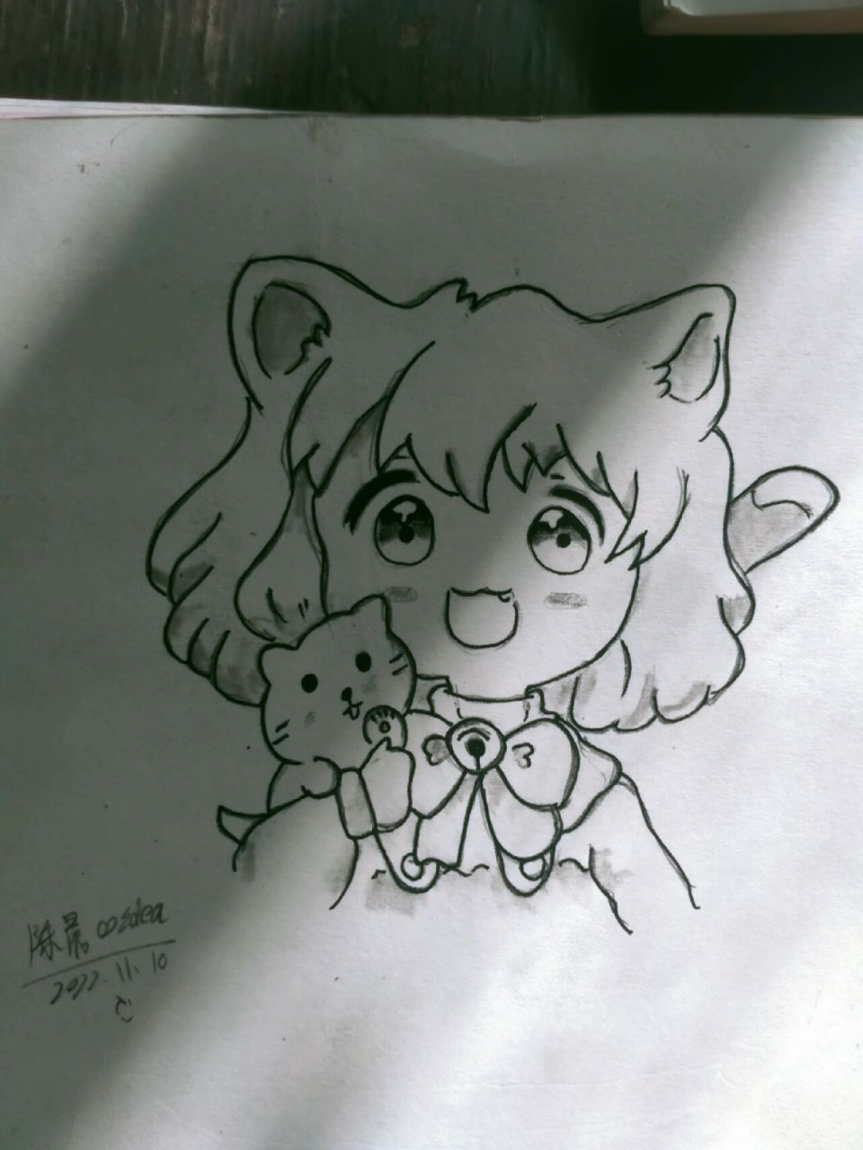 简单的漫画绘画 嘿嘿,今天中午和晚上闲着画了几幅画