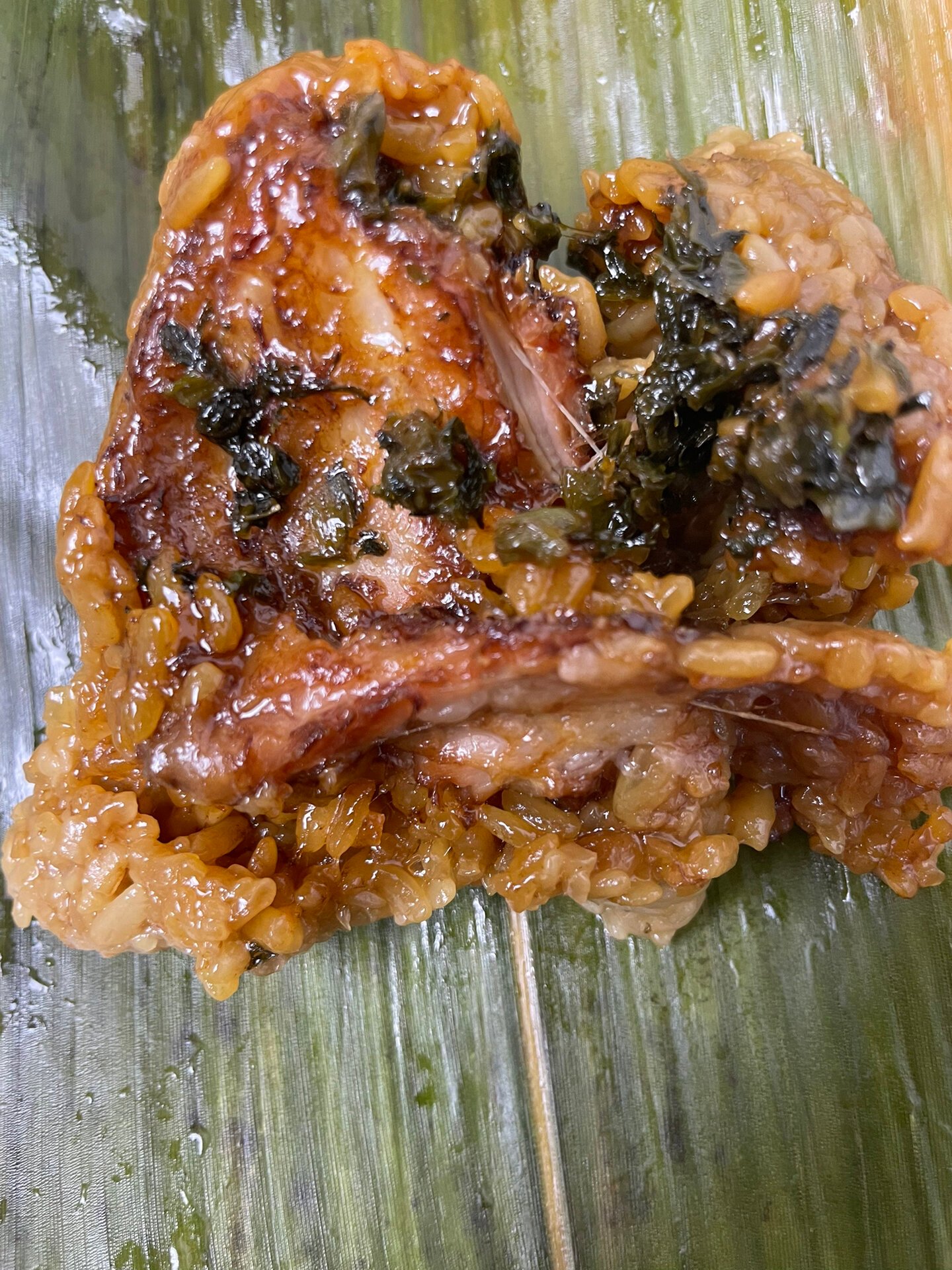 衢州江山腌菜肉粽 小点心粽子来一个😄😄好吃又美味