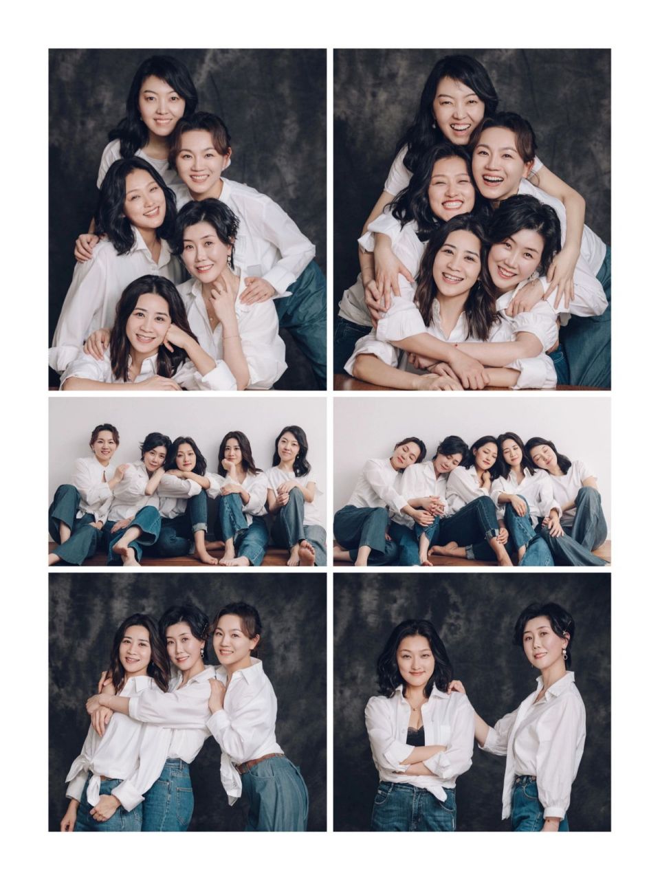 高级感闺蜜照在家就能拍93五人闺蜜拍照姿 40岁姐妹的宝藏友谊第二