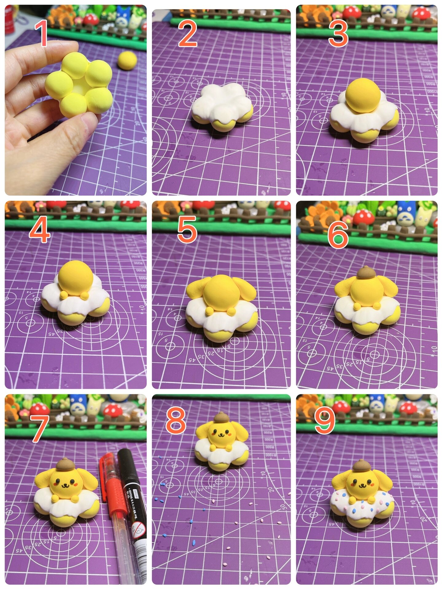 三丽鸥粘土教程布丁狗