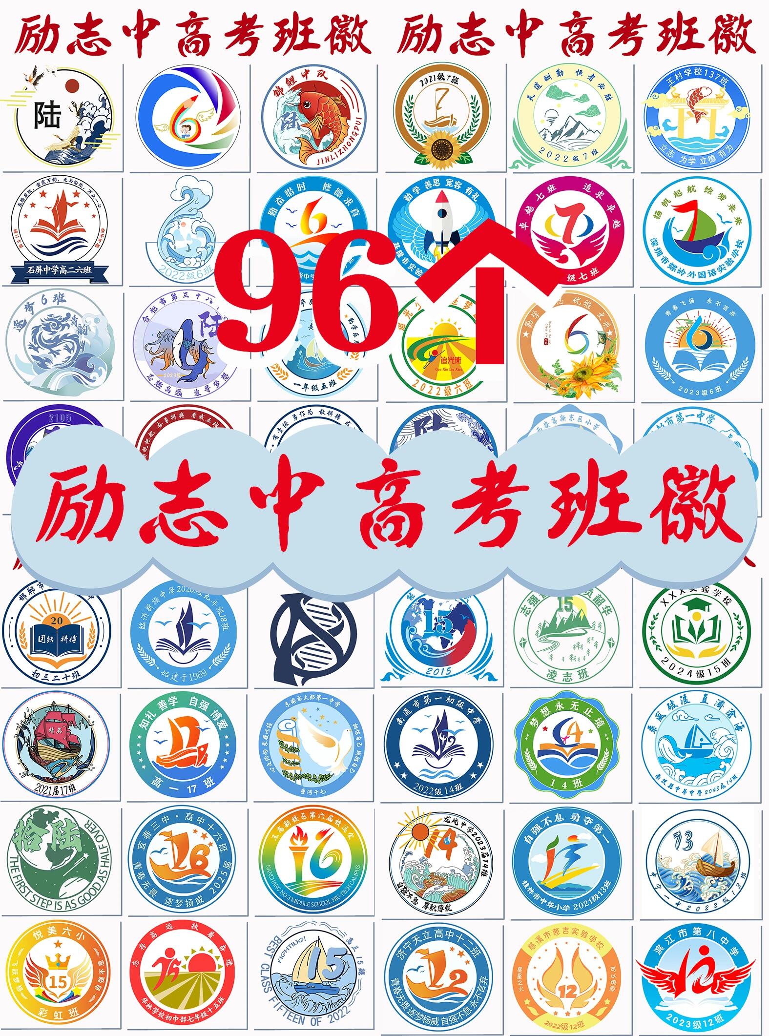 96个励志中高考班徽!建议收藏