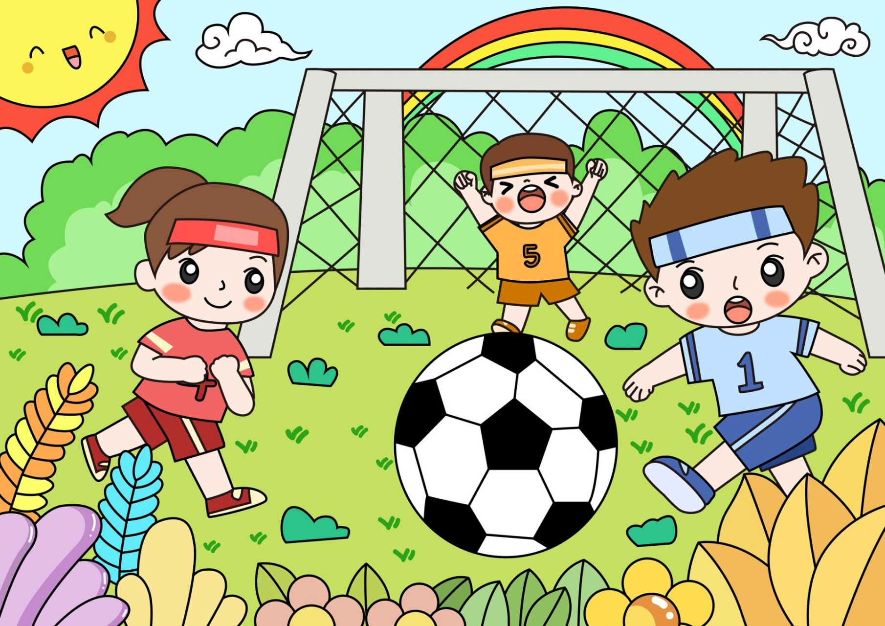 体育运动足球手抄报⚽️