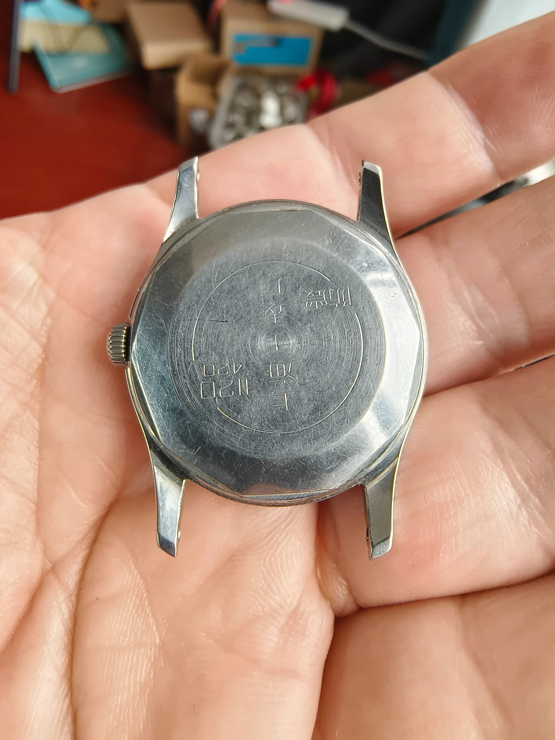 大厦标志早期上海1120机械手表 大厦标志的早期上海1120.