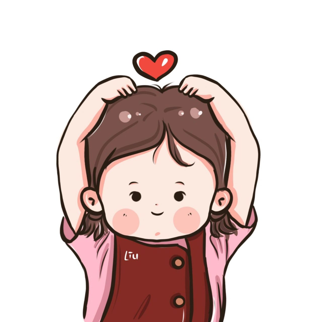 情侣头像|卡通头像 笔芯78 爱你呦宝贝.